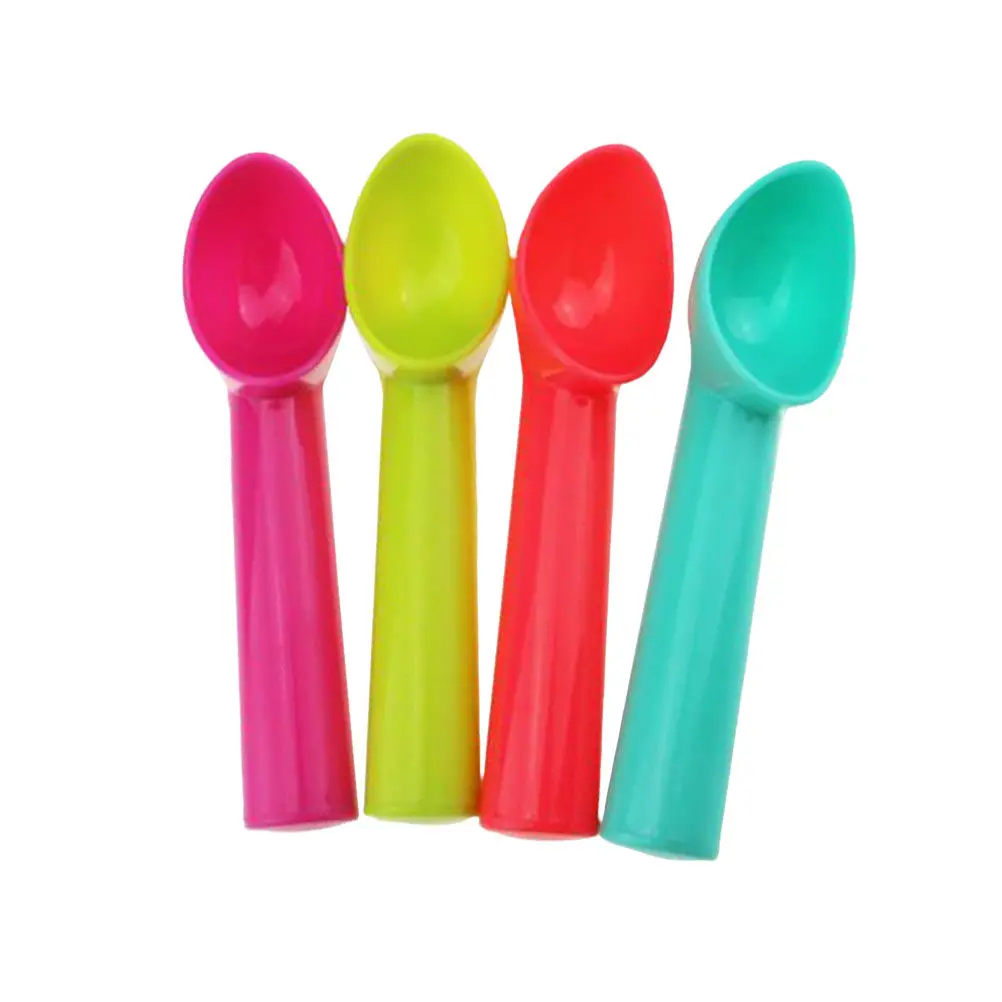 4Pcs Ice Cream Scoops Ergonomic Plastic Spoons for Fruit Salad Dessert Home Kitchen Gadget Ice Cream Ball Scoops view 3