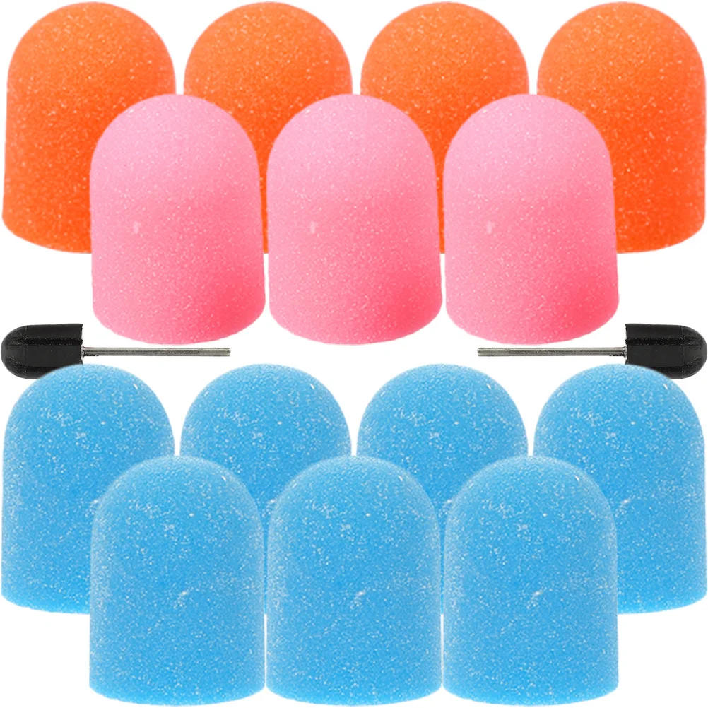 3 set di tappi per sabbia per lucidatore per unghie, punta per trapano elettrico portatile per unghie, accessorio per lucidatura professionale per manicure, tappo per levigatura per manicure
