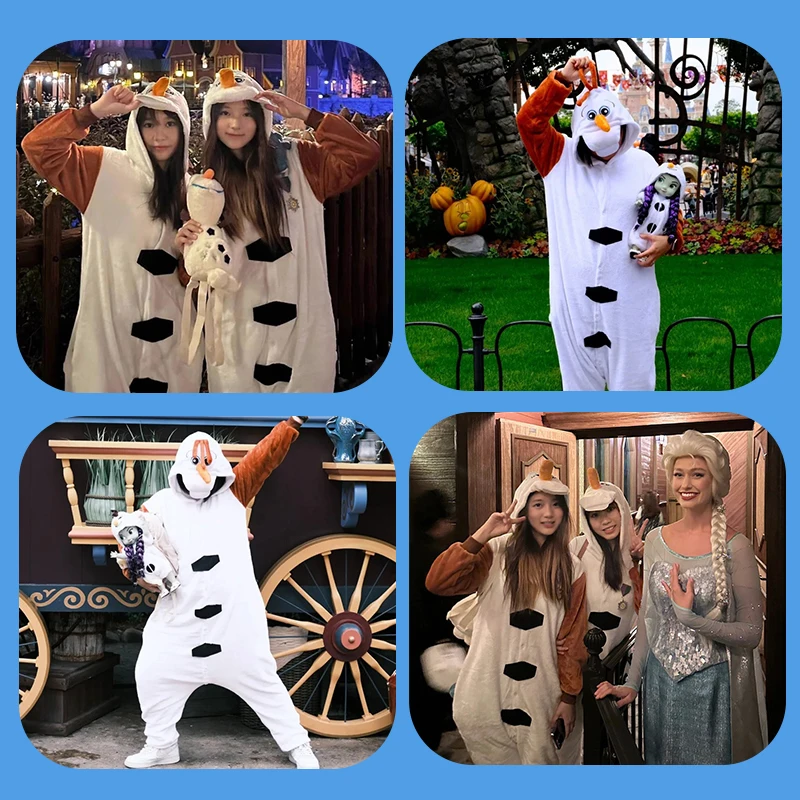 Halloween Schnee Monster Kostüm Cosplay Erwachsene Kinder Leistung Kleidung Damen Schneemann Outfit Tanz Bühne Bekleidung