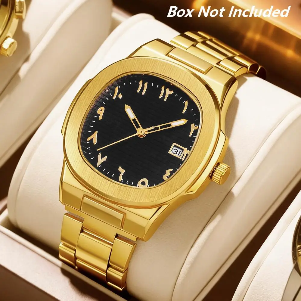 Latest Design Men's Quartz Watch Stylish Versatile Wristwatch Multiple Colors Available for Various Occasions No Gift Box Includ