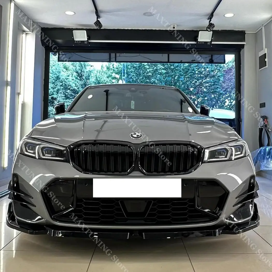 

Front Bumper Lower Lip Diffuser Spoiler Guard Body Kits For BMW 3-Series G20 LCI M Sport 2022 2023 2024 2025 Car Accessories