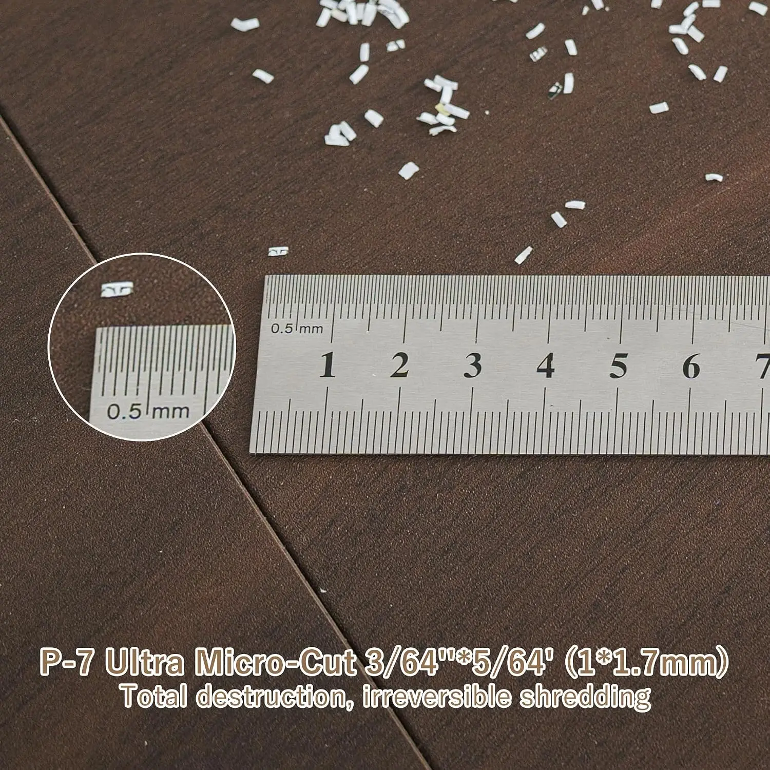 Commercial Micro-Cut Paper Shredder, Professional P-7 High-Security Office Shredding Machine
