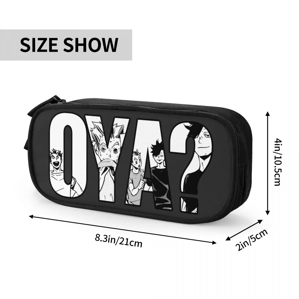 Imagem -06 - Oya Haikyuu Lápis Cases Kuroo Anime Bokuto Oya Manga Shoyo Pencilcases Caneta Grande Capacidade Bolsa Estudantes Papelaria da Escola