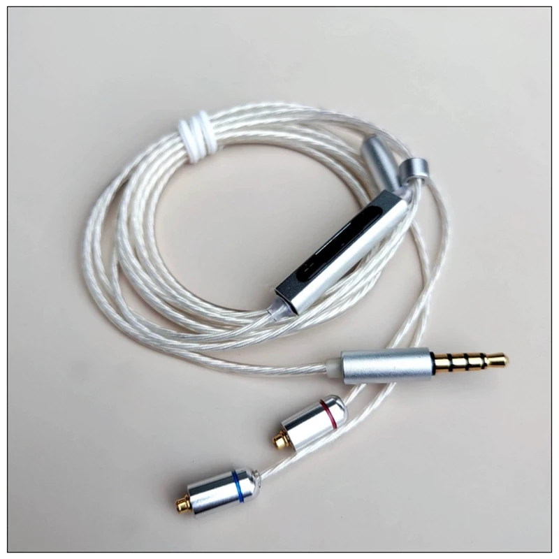 Headphone MMCX Replaceable Cable Flat Head Earphone Dynamic Unit Fever Grade HIFI High Sound Quality Cutting Line DIY