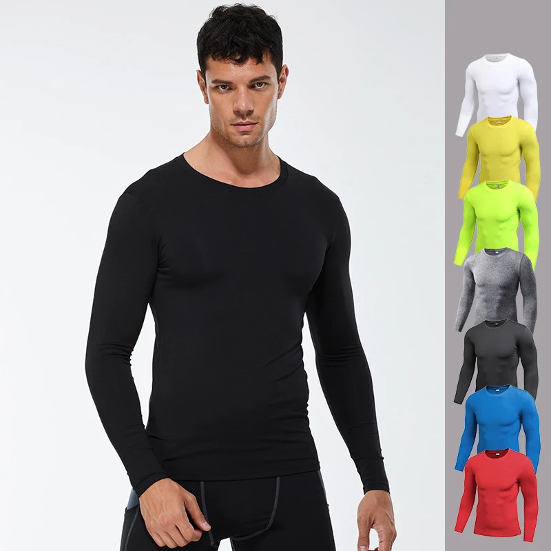 

Training Wear Male Sports Leisure Clothing High Elastic Activewear Jogging Running Shirts Badminton Singlets Compression Tops