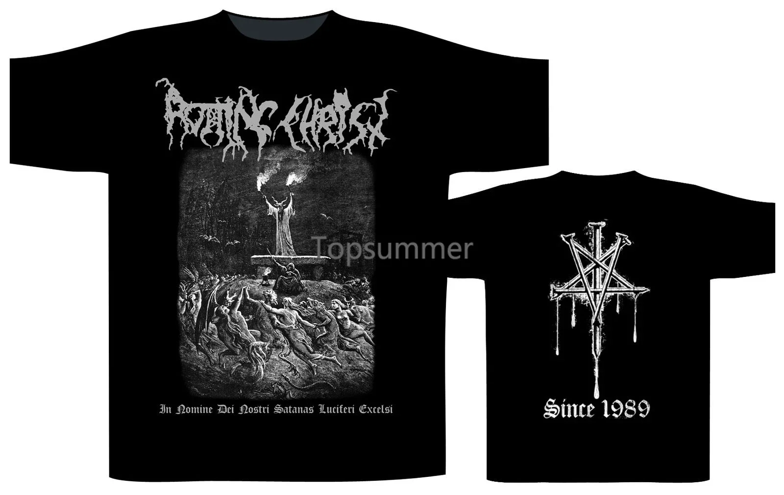 Футболка Rotting Christ In Nomine Dei Nostri, новая и милая футболка для любителей татуировок, модное новое поступление, простое