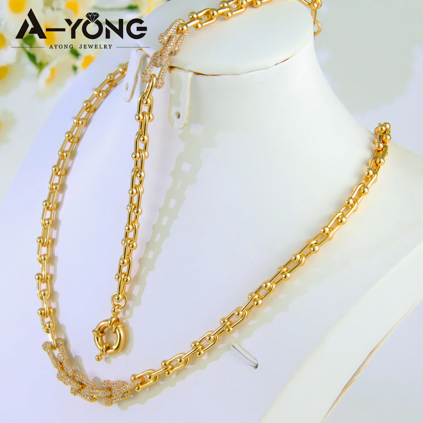 Luxury Arab Elegant Gold Color Necklace Set 21k Gold Plated Italian Fashion Design Women Jewelry Set Brazilian Gold Jewelrys