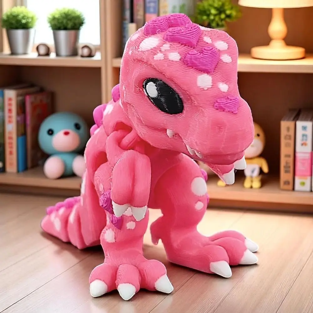 

Movable Joints 3D Printed Dragon Model Figurine Realistic 3D Rotatable Articulated Dragon Handicraft Cartoon