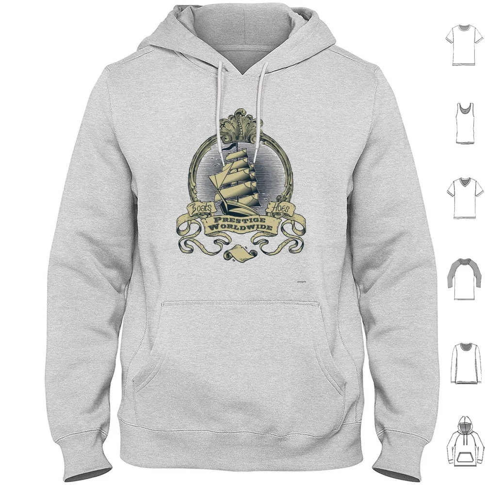 Sudaderas con capucha Prestige Worldwide de manga larga Prestige Worldwide Stepbrothers Will Ferrell John C Riley Doback Brennan