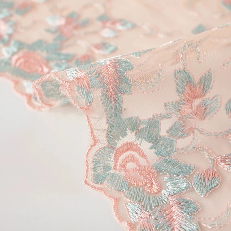 1/3 Yard 18cm-25cm Wide Tulle Embroidered Mesh Lace Underwear Women Bra Dress Lace Fabric For Craft Trim Sewing Accessories Lace