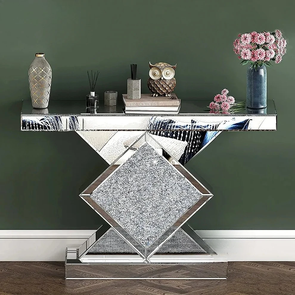 

display table Household entrance Foyer view table European mirror entrance table Hotel clubhouse