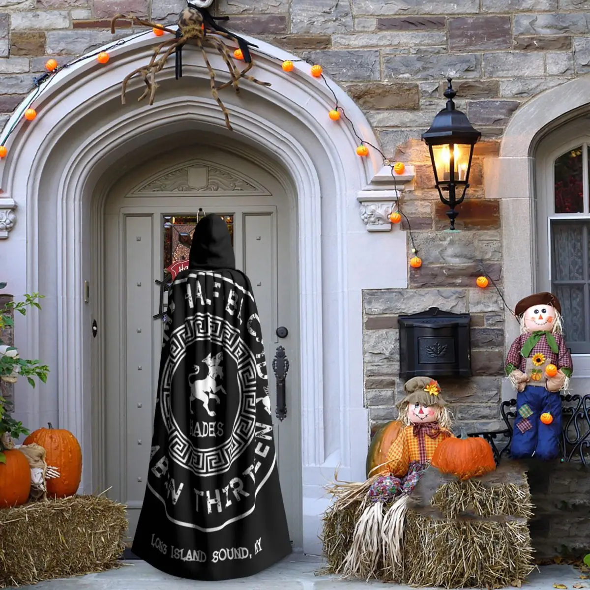 المقصورة ثلاثة عشر هاديس بيرسي جاكسون كامب نصف الدم طويل مقنعين عباءة الساحرة القرون الوسطى زي تأثيري كيب هالوين مصاص دماء