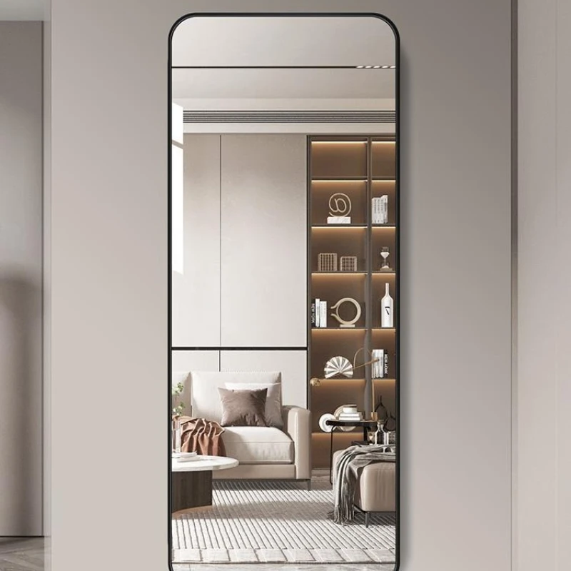 

Light luxury full body mirror, wall mounted entrance, full length mirror for home use