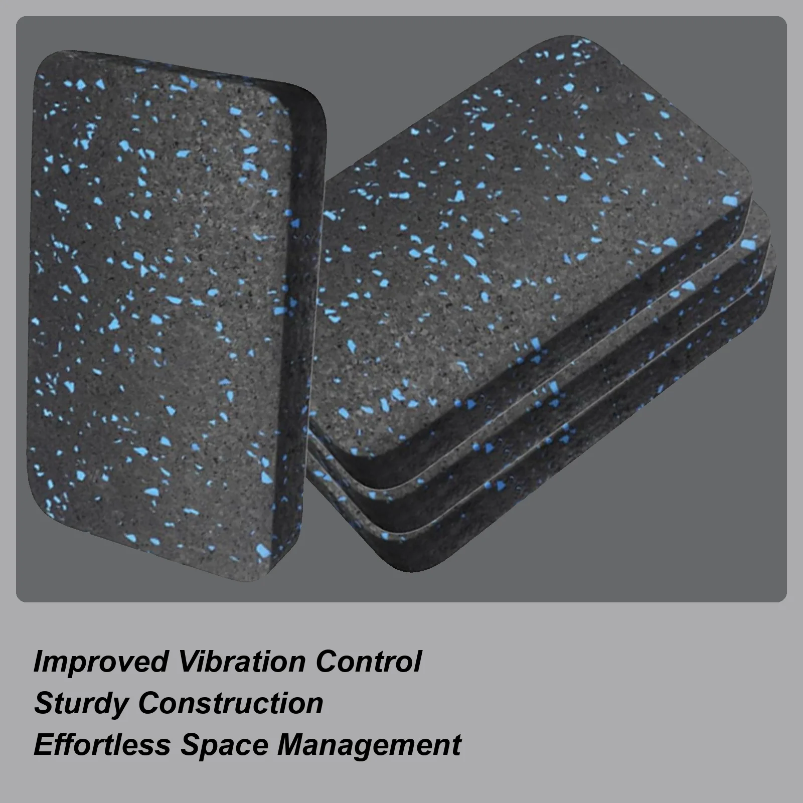 

Коврик для тренажера, 4-х предметный коврик для тренажера для защиты пола, резиновая подкладка, шумоподавление, аксессуары для домашнего спортзала