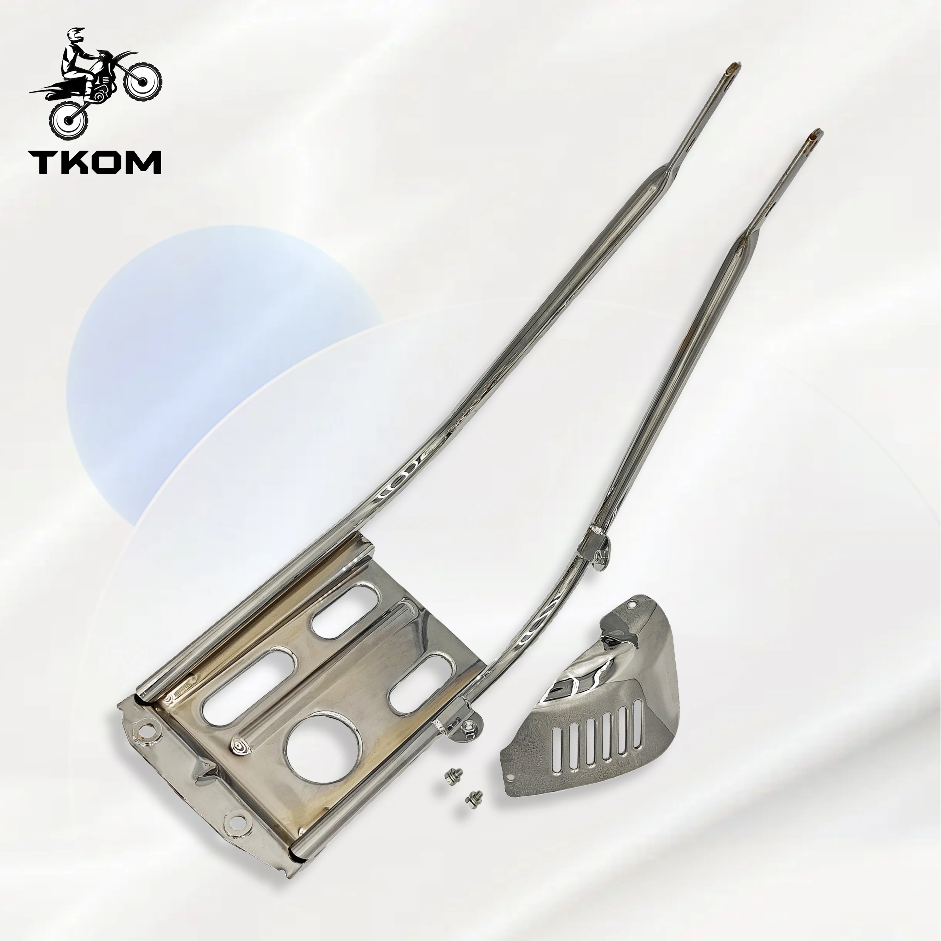 Protector de motor CT70, cubiertas de Motor negras/cromadas, barra parachoques de motocicleta para motor Honda DAX CT50 CT70 ST50 ST70