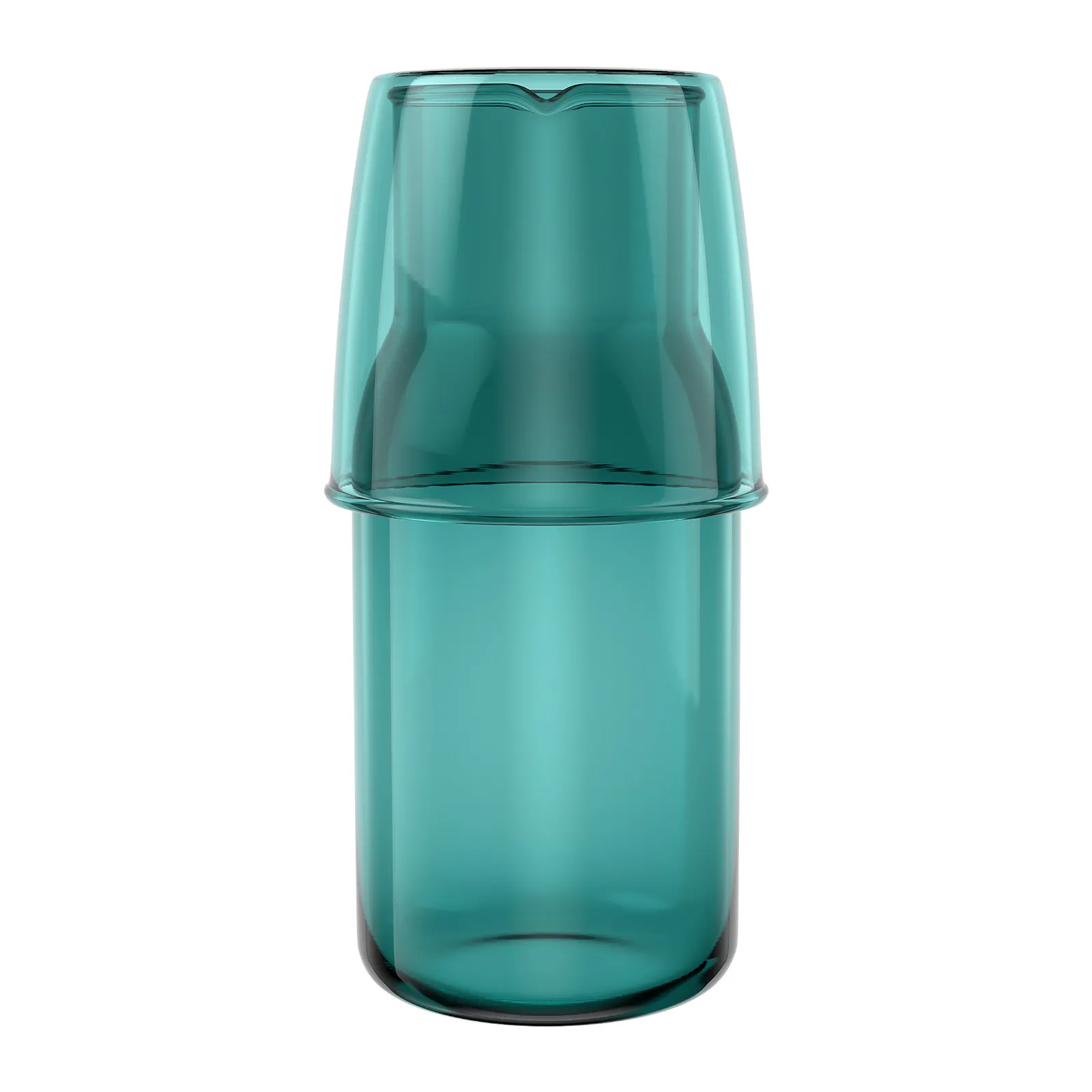 1Set Glass Water Pitcher Pot 550Ml Bedside Mouthwash Dispenser Anti-Drip Beverage Juice Coffee Nightstand Water Pitcher