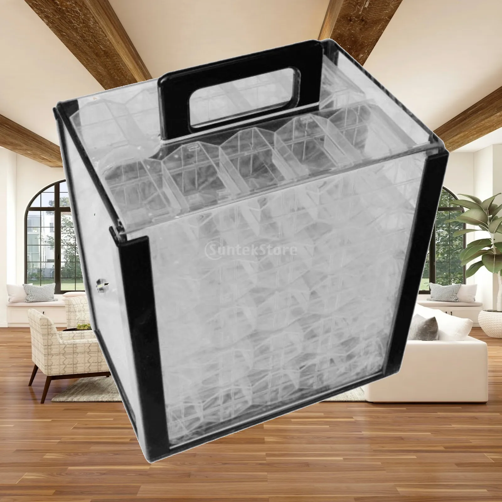 clear-poker-chip-storage-display-box-carry-rack-with-secure-key-for-home-bar-card-game-and-casino-chip-organization