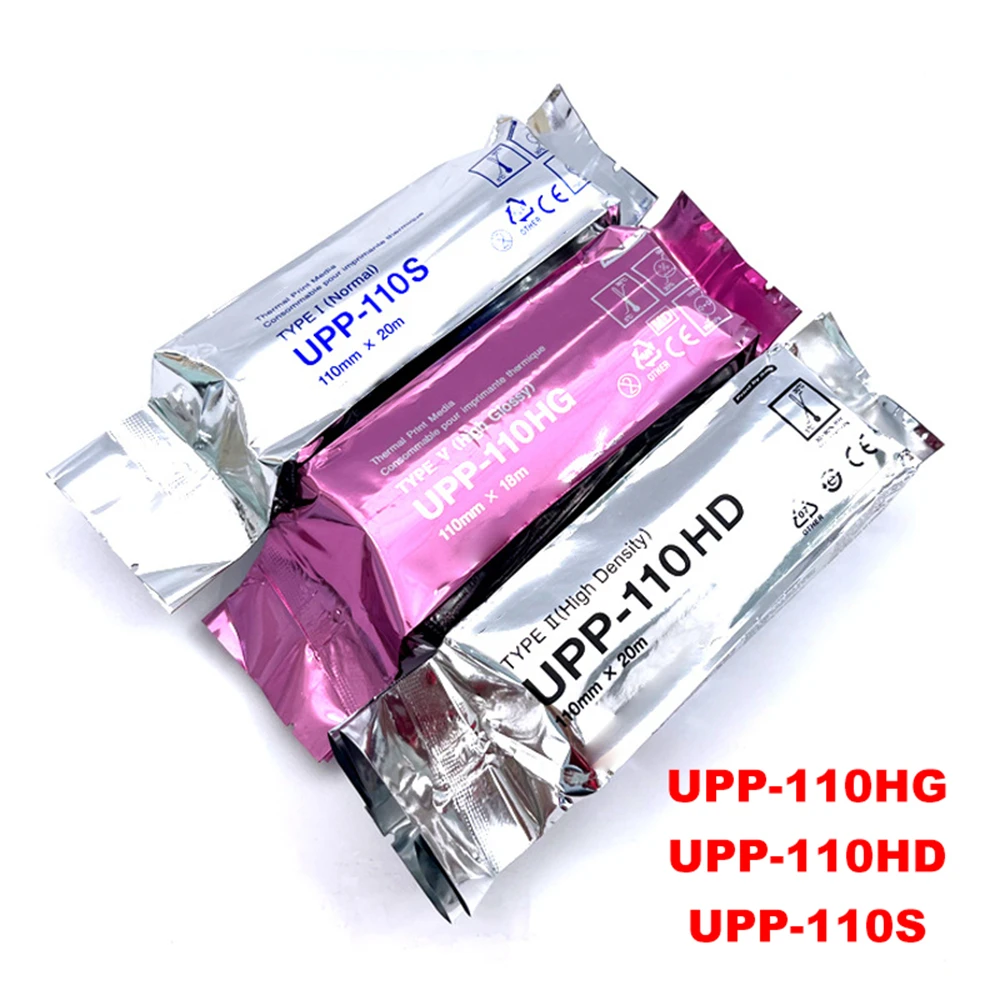 1 Roll UPP-110HG UPP-110S UPP-110HD Ultrasound Printing Paper Medical Thermal Printing Paper For Compatible Sony Mitsubishi