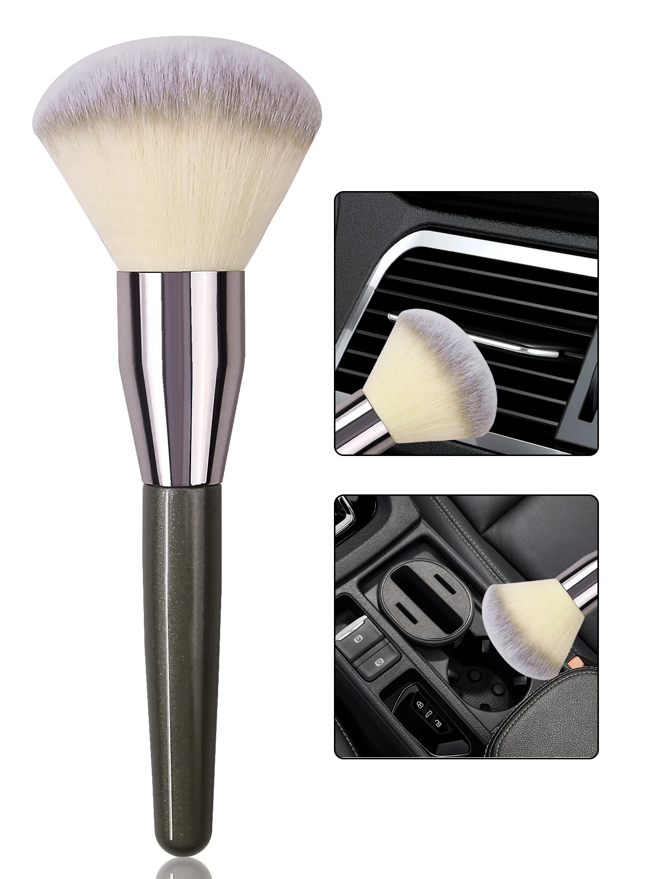 Auto-interieur reinigingsborstel, auto airconditioning luchtuitlaat opening stofverwijderingsborstel, stof vegen autowassen pluche borstel