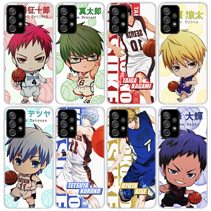 Kuroko Basketball Anime Phone Case For Samsung Galaxy A15 A14 A13 A12 A55 A54 A53 A52 A35 A34 A33 A32 A25 A24 A23 A22 A04S A03S