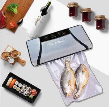 آلة تعبئة وتغليف كرات السمك المنزلية الصغيرة لمتجر تجاري - ضغط vac 75kpa #4