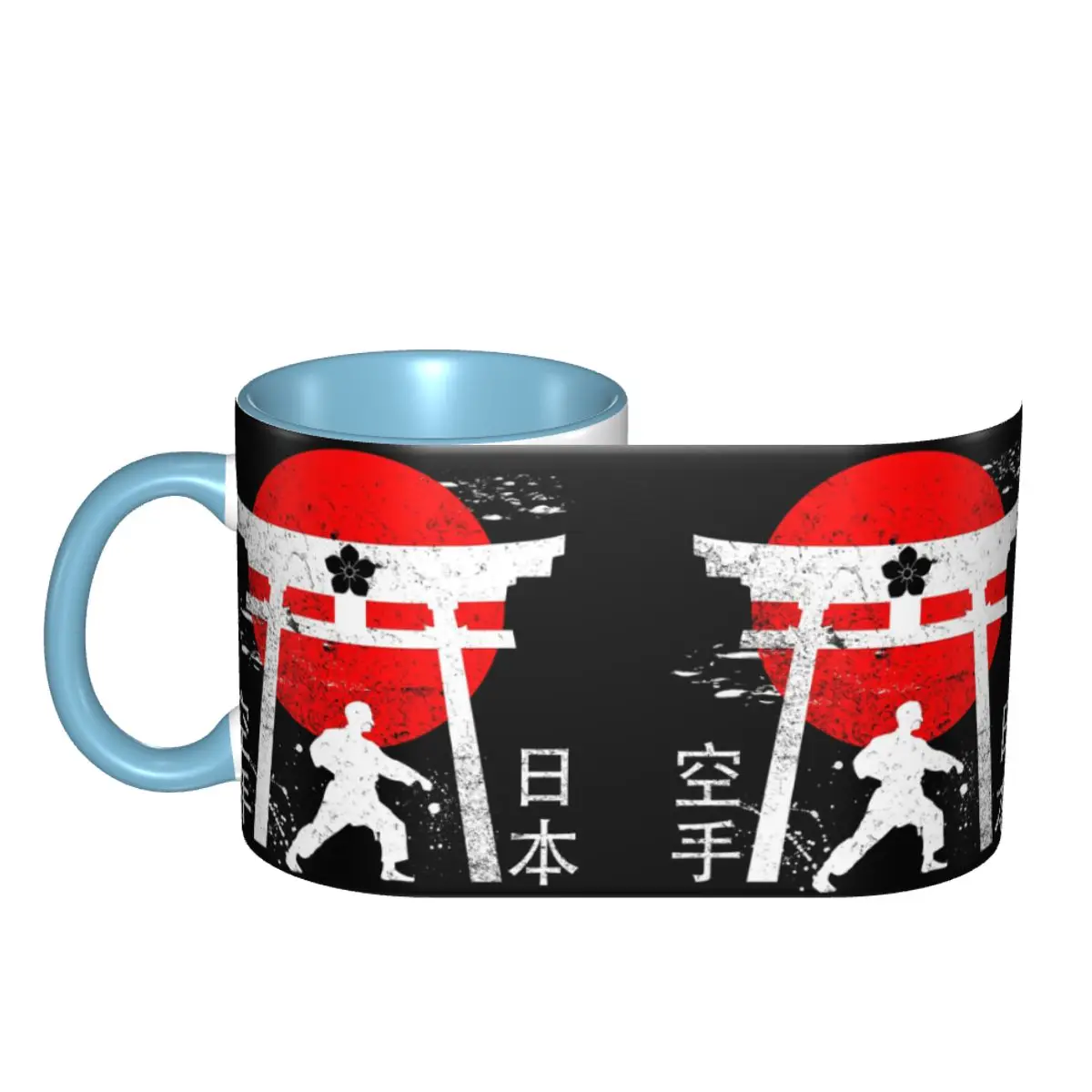 Budo Soul Karate Spirit Martial Arts Mug Funny Ceramic Coffee Cups Tea Mugs Milk Cup Drinkware Gifts for Friends DIY Custom