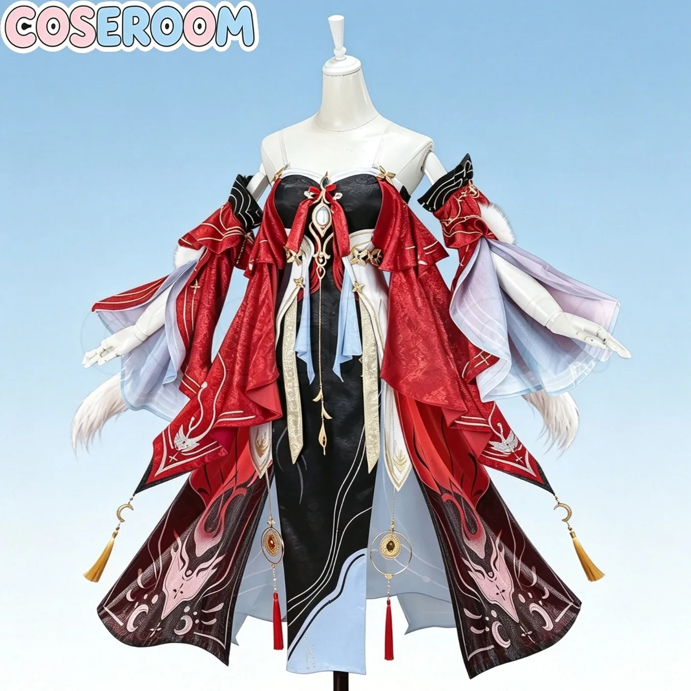 COSEROOM-SR ‌ Hsin Cosplay Kostüm Spiel Wuthering Waves WuWa Cosplay Outfit Halloween Anime Rollenspiel Uniform