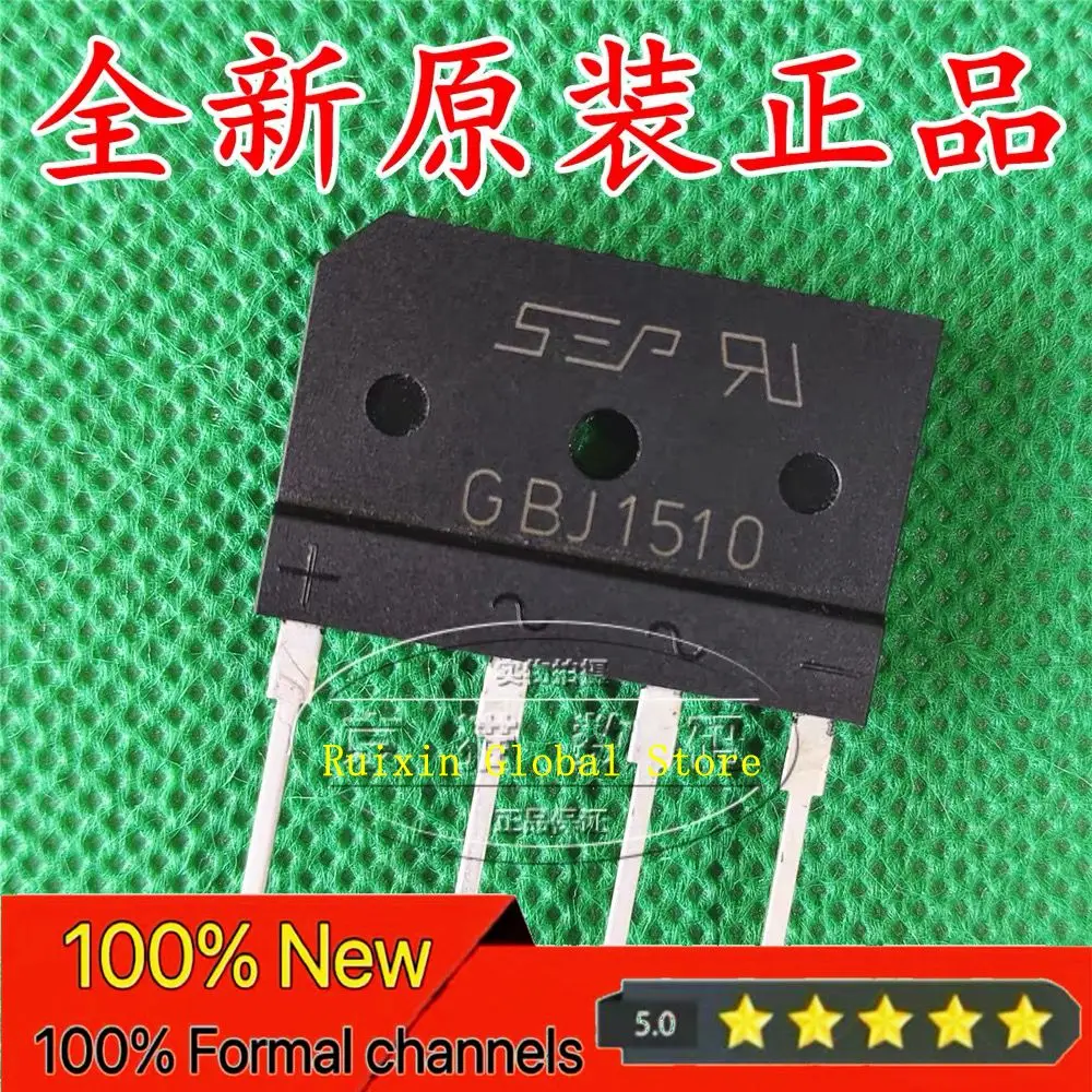 【10PCS】GBJ1510 GBJ2510 GBJ3510 GBJ5010 Electromagnetic Furnace Bridge Stack Rectification Bridge Flat Bridge