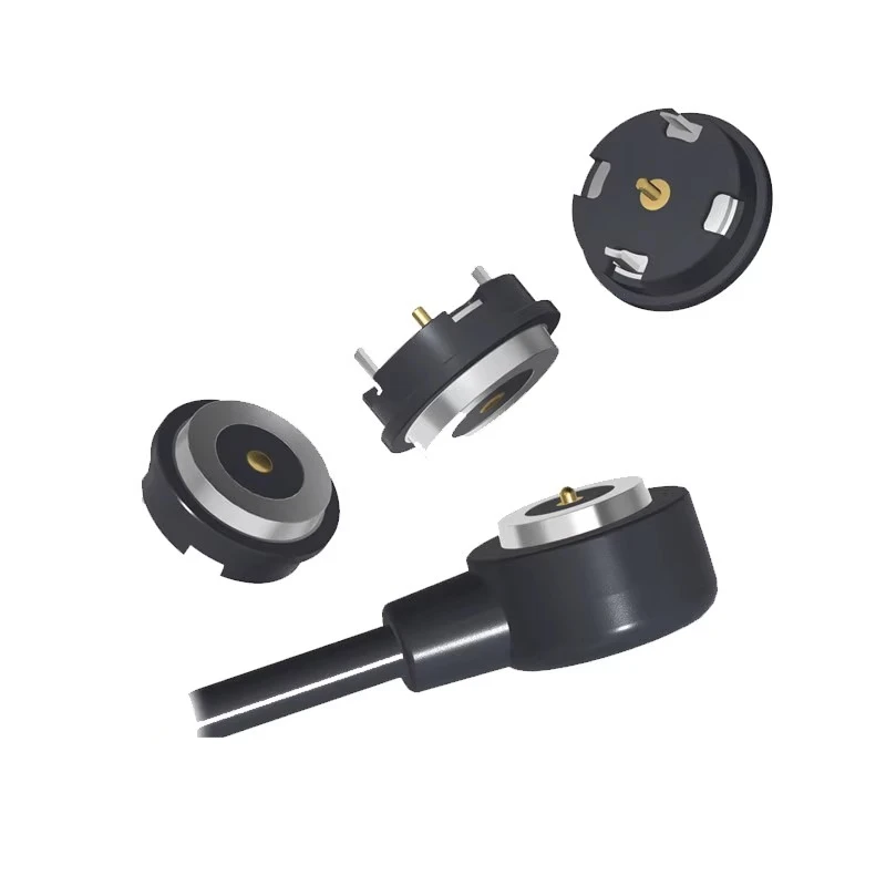 Круглый магнитный разъем Магнитный кабель для передачи данных USB Type-c Зарядка Touchpoint POGO PIN