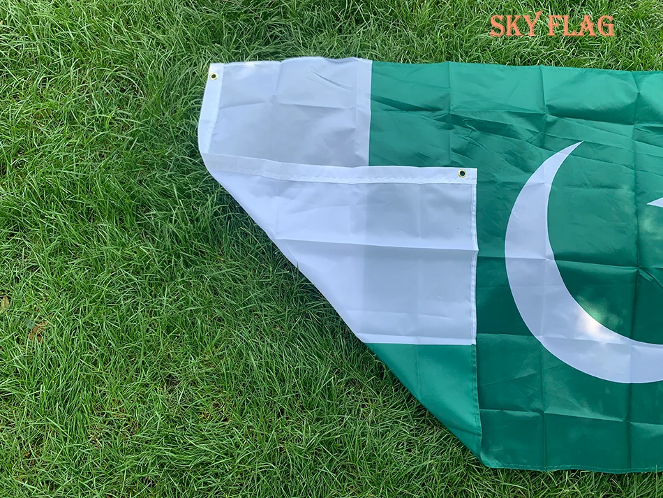 SKY FLAG Pakistan Flag 90x150cm Polyester PK PAK FLAG Party Supplies Home Decor Double Sided Bunting Banners Festive Articles