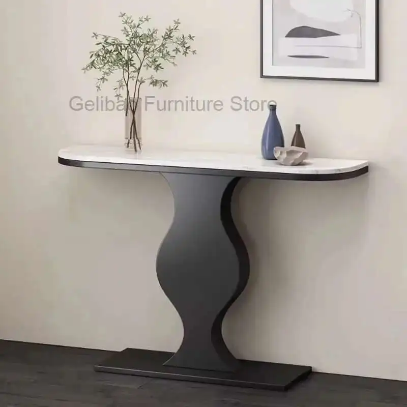 

Design Trendy Hallway Table Unique Simple Beauty Elegant Corner Table Delicacy Modern Tabel Console Hallway Table Furniture