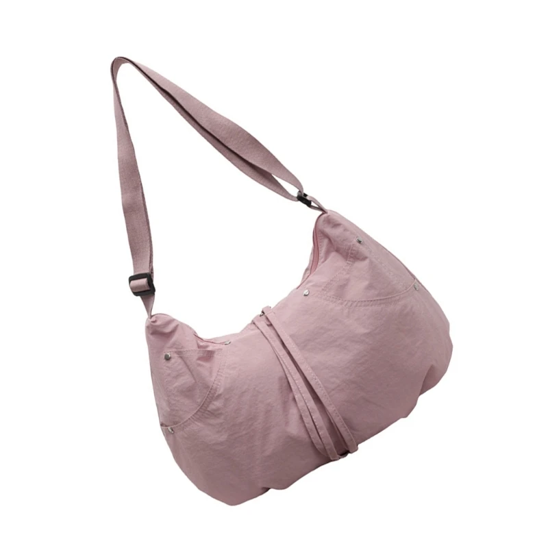 Women's Crossbody Bag Elegant Large Capacity Dumpling Purse Casual Nylon Shoulder Purses Suitable for Various Occasion