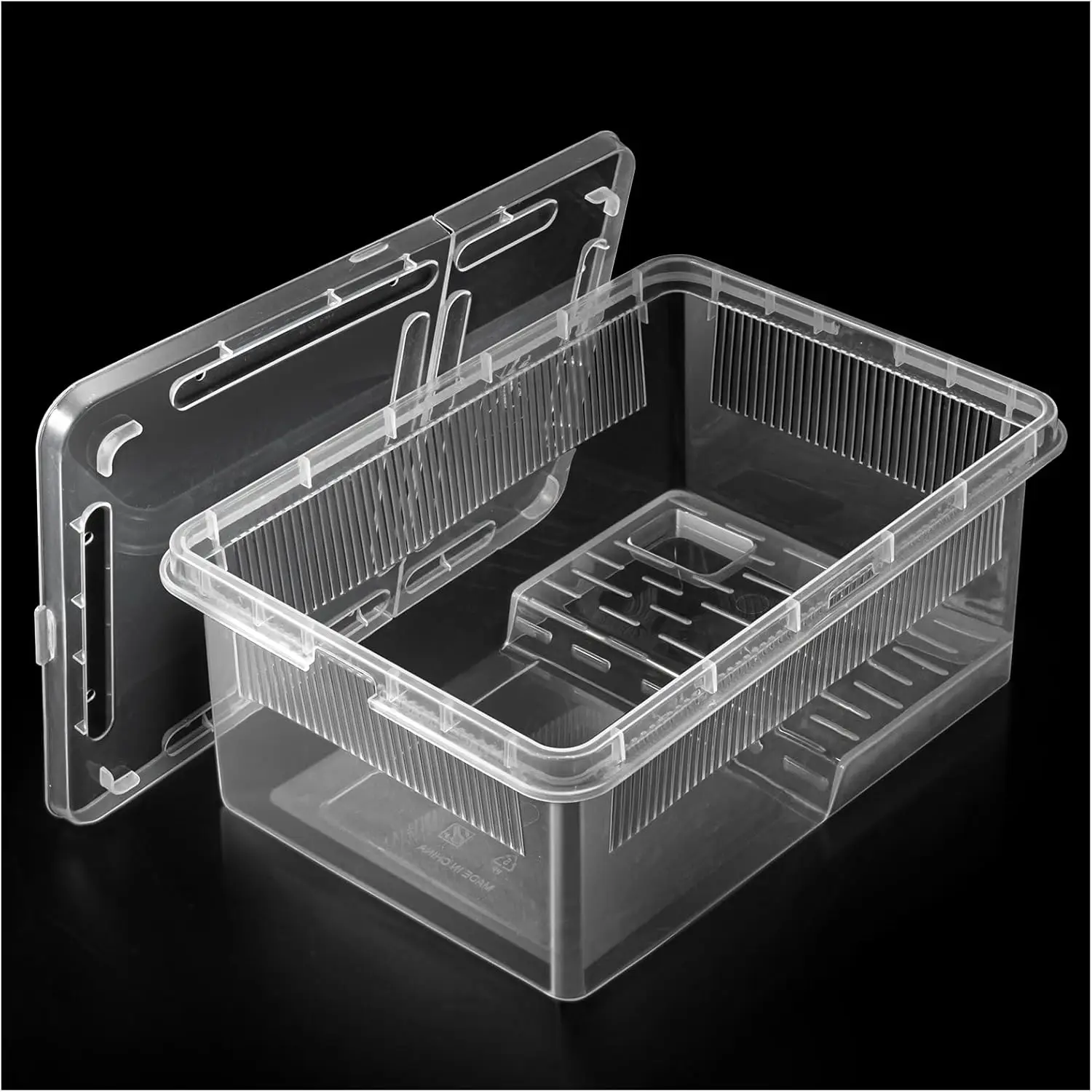 

Small Turtle Tank with Bask Platform - Plastic Turtle Tank - 1 Pack