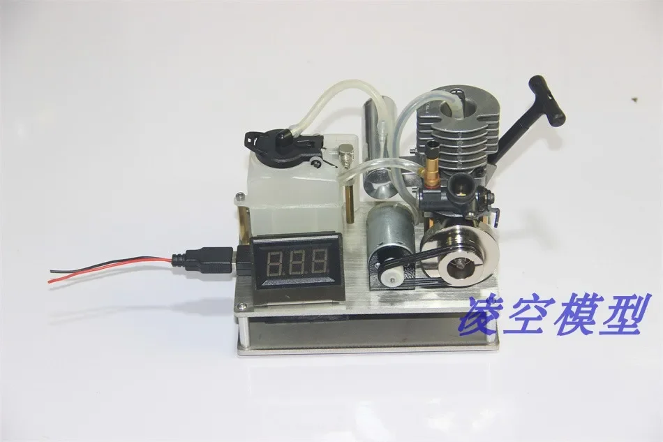 Fuel model of DC generator of DIY miniature mini gasoline engine with 15-stage methanol engine changed to gasoline