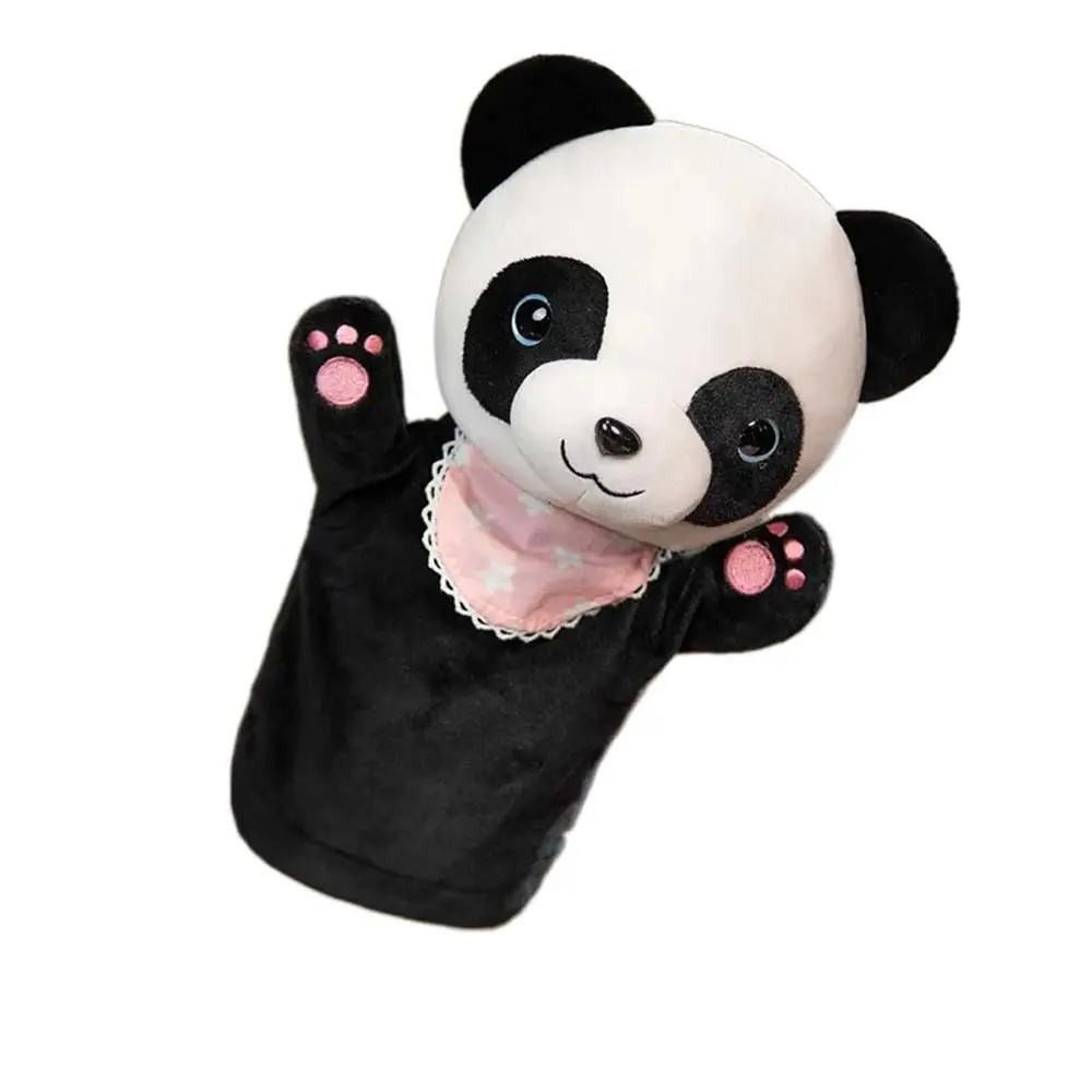 

Sensory Toys Animal Plush Hand Puppet Role-Playing Firewood Dog Firewood Dog Finger Puppet Toy Panda High-quality