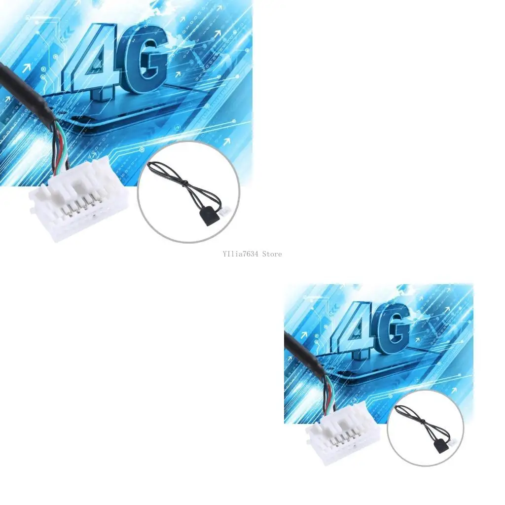 

20-контактный кабельный разъем для мультимедиа 4G, удобный слот для телефонной карты, кабель-адаптер, автомобильное стерео