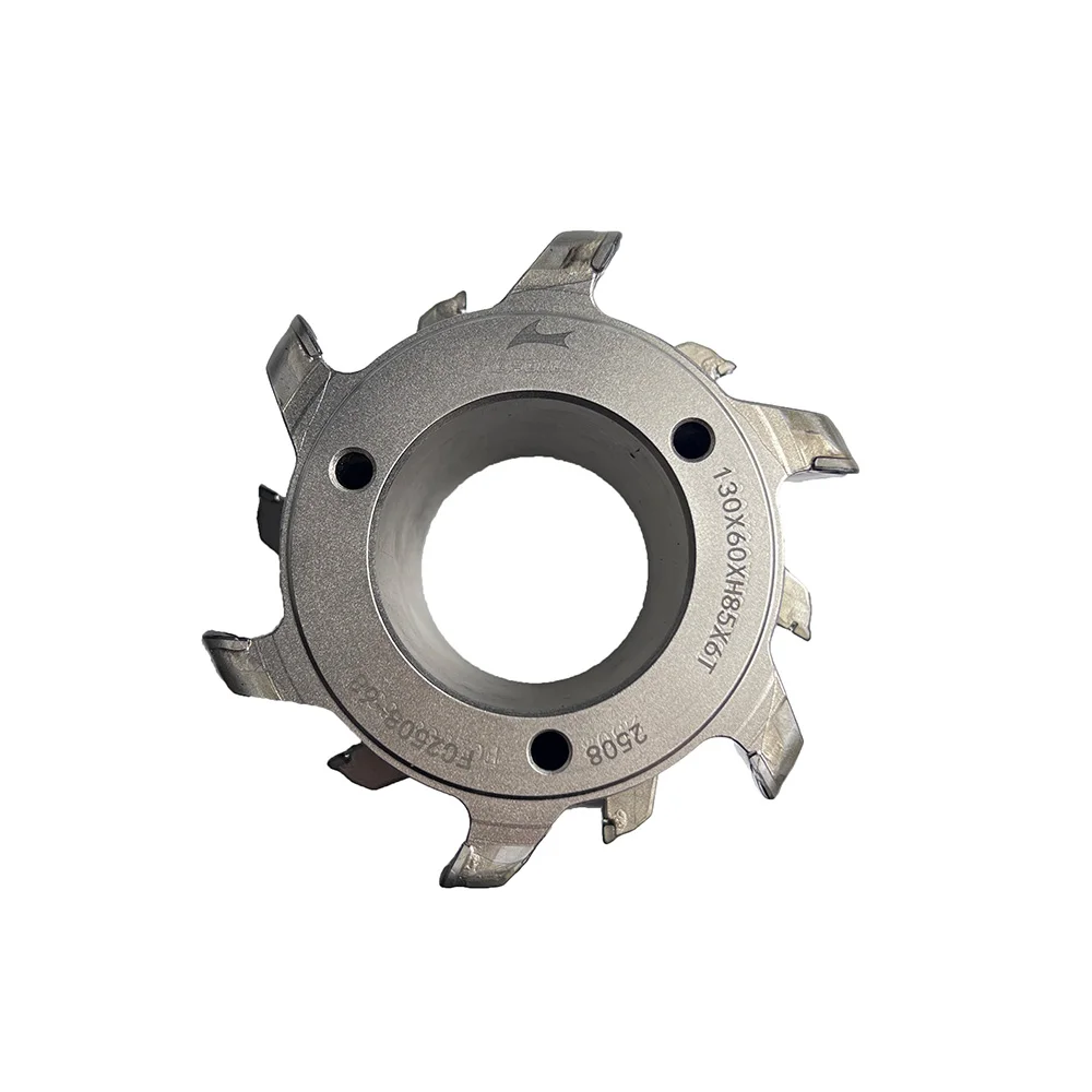 High Precision PCD Diamond Face Mill CNC Cutter for Aluminum Non-Ferrous Metals Composites OD130xID60xW73 (6 Flutes) ODM OEM