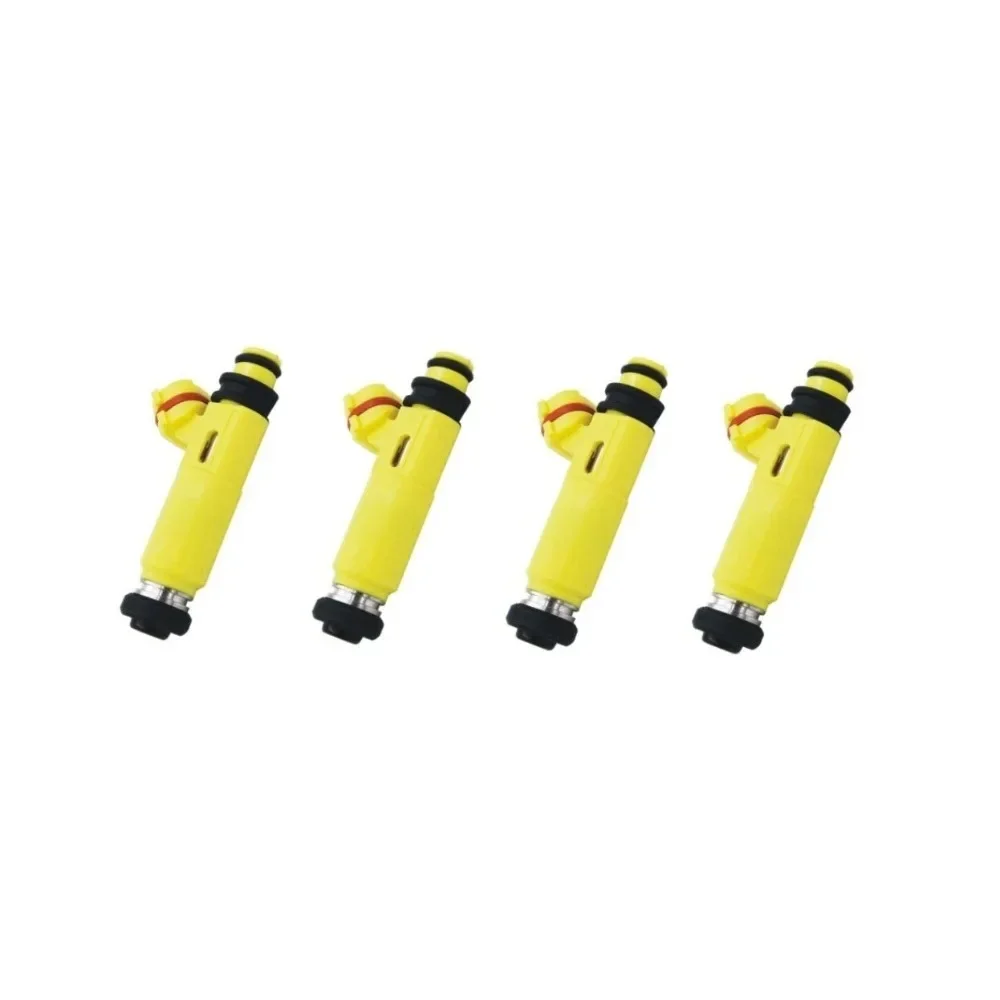 

4PCS 195500-4450 1955004450 yellow fuel injectors injection for MAZ-DA OEM 04-08 RX8 RX7 13B Miata fit Den-so