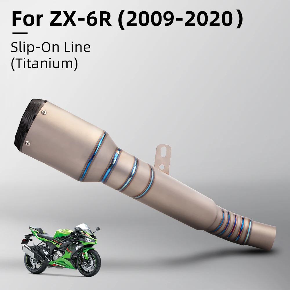 

Slip on For Kawasaki ZX6R 636 Motorcycle Racing Performance Exhaust Racing Line Original Location Motorcycle Muffler