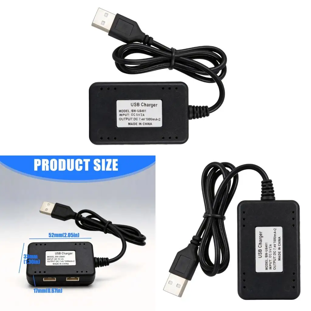 4XFC Universal 7.4V LiBattery Chargers With Safety Circuits For Remote Boats And Model Car Support Simultaneous Charging
