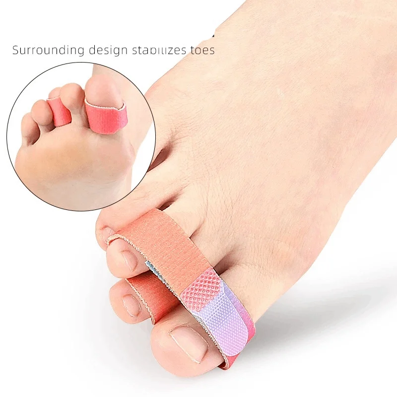 

1/2/5/10Pcs Hammer Toe Straightener Broken Toe Wraps Hammertoe Corrector Toe Splints for Crooked Curled Bent Toes Gradient Color