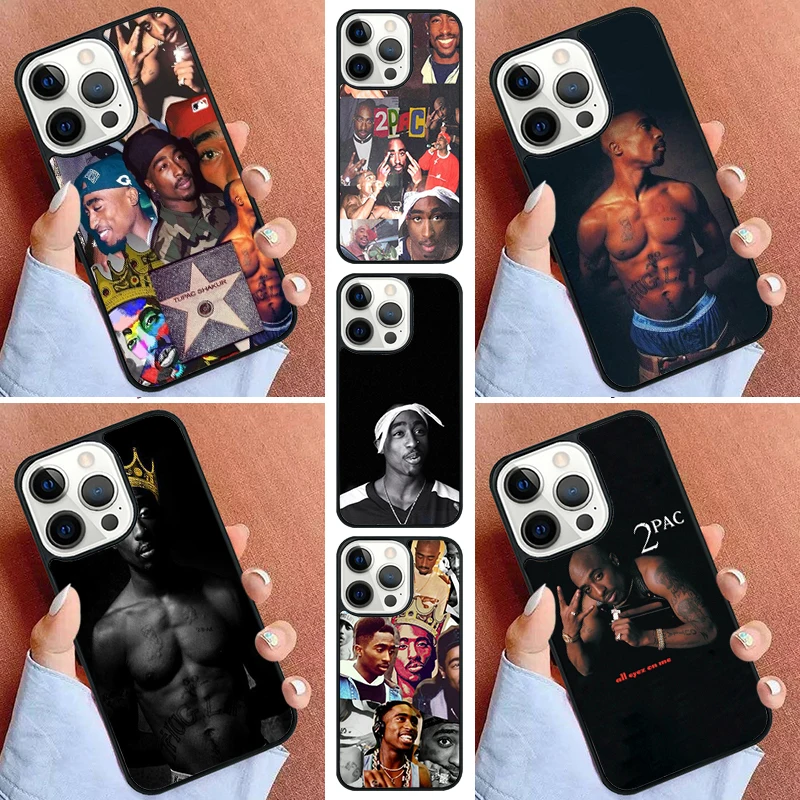 Rap Rapper 2pac Tupac Shakur Phone Case For iPhone 16 15 14 Pro 11 13 12 Mini Max SE 2020 6 7 8 Plus Cover Capa