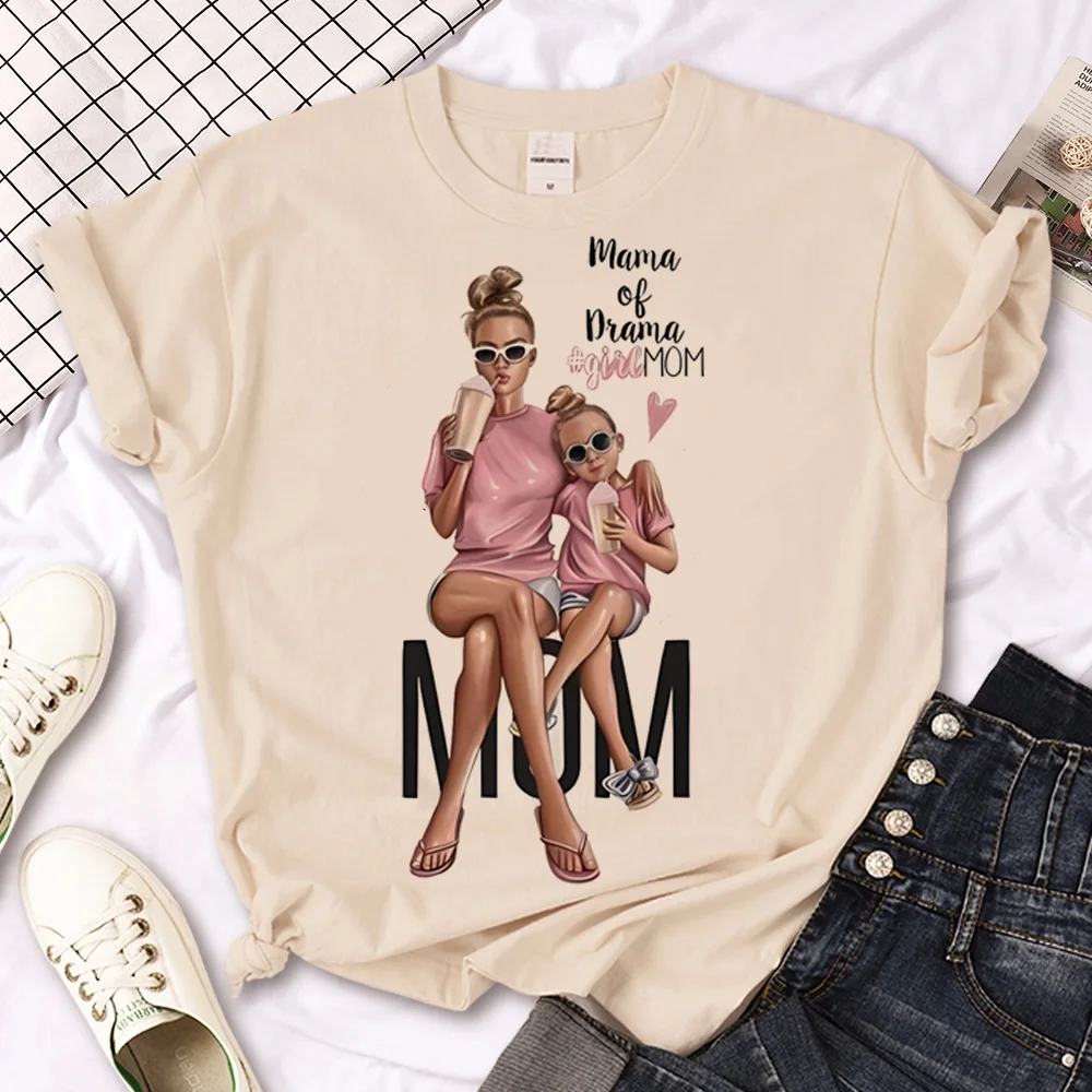 

Mom Mother Boy Girl Print t shirt women streetwear Y2K anime tshirt girl y2k manga clothes