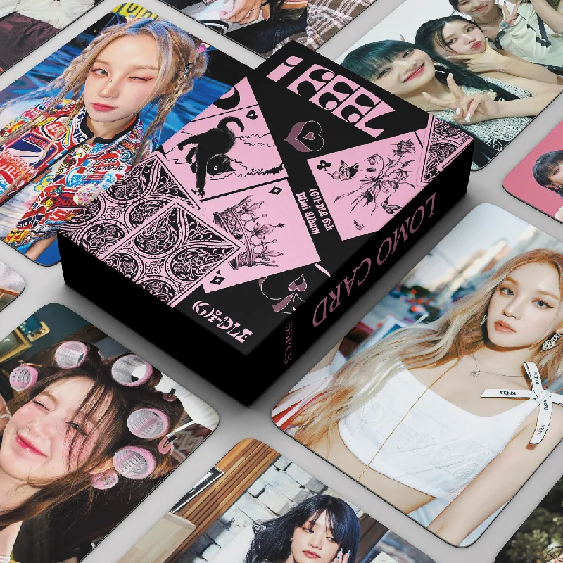 KPOP G I-DLE Novo Cartão de Álbum, Sinto-me Cartão Pequeno, GIDLE Ye Shuhua Mini HD Impresso Cartão Fotográfico, Cartão Lomo, Fãs Presente, 55Pcs Por Conjunto