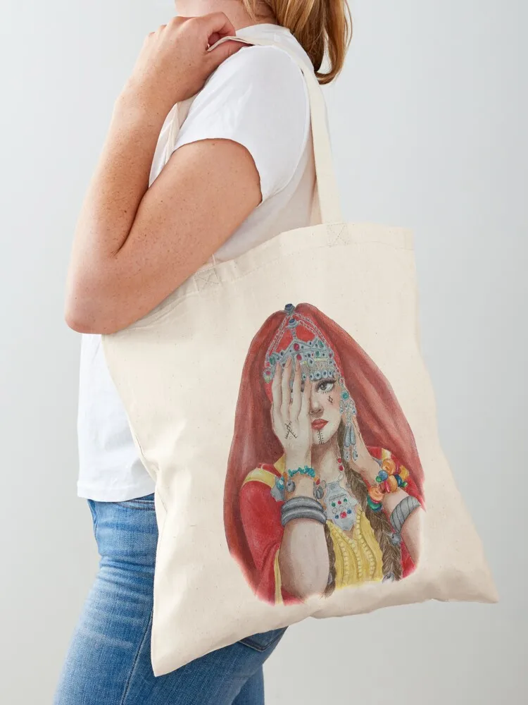 

Moroccan Bride Tote Bag Women's shopping bag custom canvas bag tote university reusable shopping