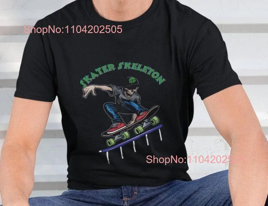 Heavy Cotton T Shirt skeleton skater DTG with Unique Design attractive printing technique for buyers looking original gifts