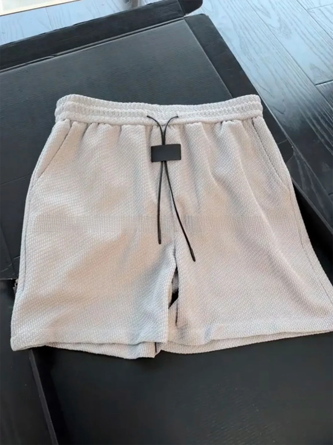 Grey Dragon Scale Breathable Sports Shorts Men's Summer Thin Ice Silk Four-Fifths Loose Casual Pants Teenage Youth Clothing
