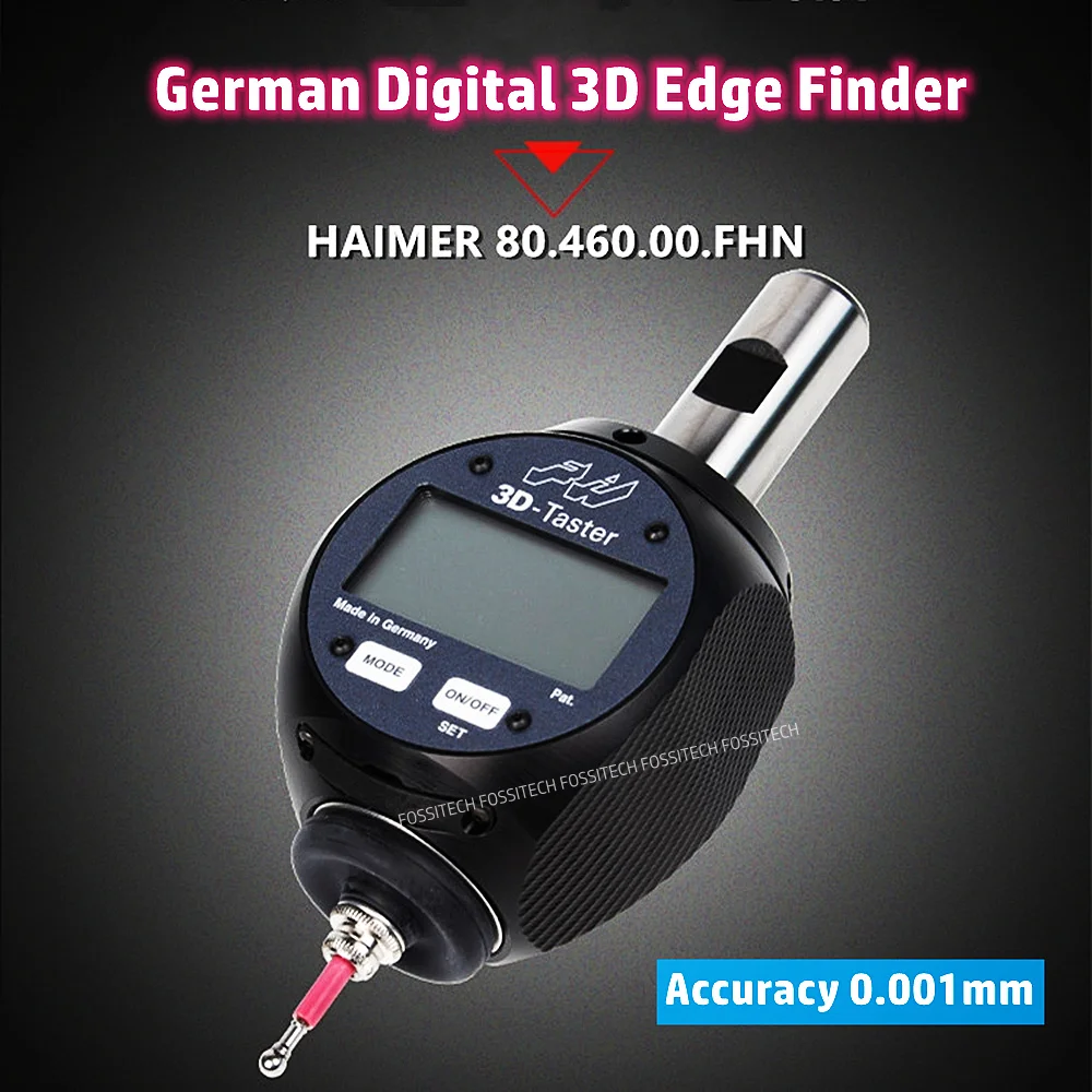 Alemão haimer display digital 3d borda finder ponteiro tipo 3d-taster universal borda finder 80.460.00 fhn precisão 0.001mm