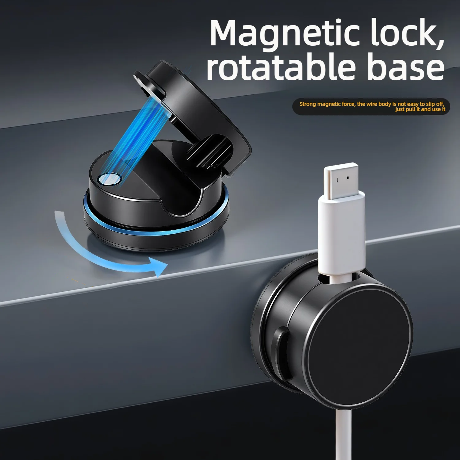 6Pcs Magnetic Cable Clips Adjustable Cord Holder Under Desk Cable Management Organizer For Office Home Supplies image 3