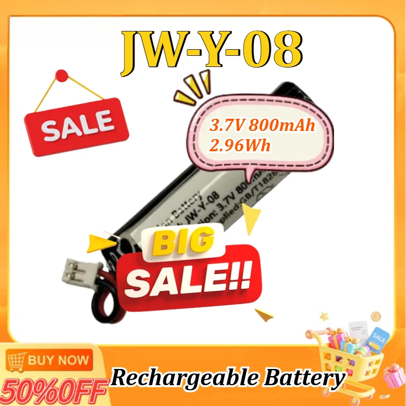 

New 3.7V 800mAh 2.96Wh JW-Y-08 Lithium Battery Accessories High Quality Rechargeable Batteries